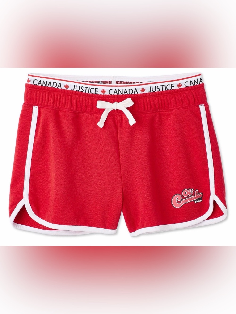 Justice Girls' Canada Dolphin Short Size Large